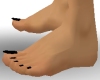 Small Feet Black Nails
