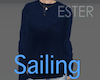 Nautical sweater blue