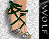 Leather Sandals Emerald