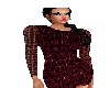 sexy burgandy dress