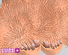 ♥ Furry Slides Orange