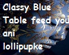 Classy Blue Table