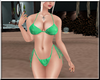 Green Camo Print Bikini