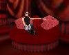Red Ecstasy Oval Sofa