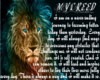 Lion Creed Sticker