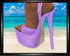 Chic Beachy Purple Heels