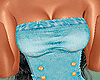 *Pleated Denim Dress