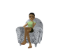 *CH@NEL White QueenChair