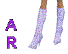 Purple Lace Boots