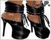 [-MESH LEATHER BOOTS-]