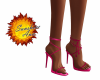 pink strappy heels