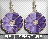 SA| Bloom Earrings Purpl