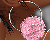 Pink PomPom |Earrings
