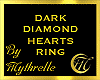 DARK DIAMOND HEARTS RING