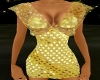 (Msg) Sequin Gold Dress