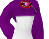 LM Crop Hoodie purple