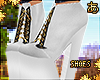あ Gold Laces } Blanc
