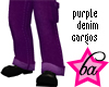 (BA) Purple Denim Cargos