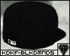 KD. Plain Black Bckwards