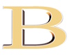 J|Gold Letter B