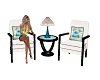 White Chat Chairs