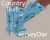 Country Boots Teal