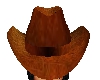 Brown Leather Cowboy Hat
