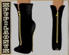 BLACK  GOLD BOOTS