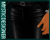 Blk Leather Muscle Pants