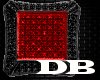 BLK/RED STUD DIAMOND DB