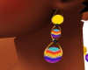 multicolor earrings