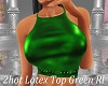 2hot Latex Top Green Rl