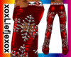 [L] Christmas Pants Red