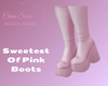 Sweetest Of Pink Boots
