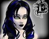 Black/blue Akane hair
