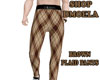 DM. Brown Plaid Pants