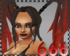 (666) bitch red/black
