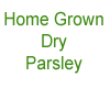 Dry Parsley in a Jar