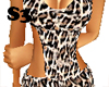 Sexy Brown Leopard Dress