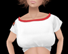 White Rolled Crop Top