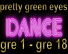 pretty green eyes