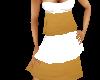  fs tan and  white dress