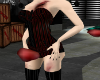 Jester Red Black corset
