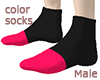 :G: color socks male p