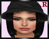 Black Bucket Hat+Hair