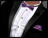 Tuxedo Purple bow