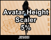 Avatar Height Scale 5%