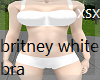 britney white bra