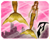 D Mermaid Tail -  Gold