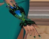 Peacock Gloves w/Nails